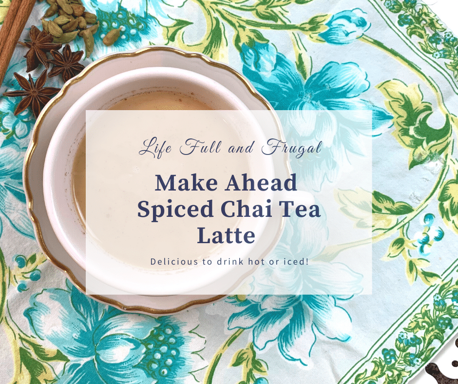 Make Forward Spiced Chai Tea Latte